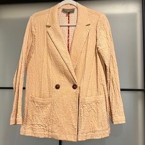 ANTHROPOLOGIE DOUBLE BREASTED BLAZER M